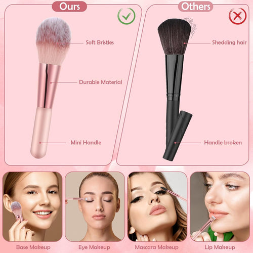 Medivita Kit de Pincéis e Esponjas de Maquiagem com Estojo