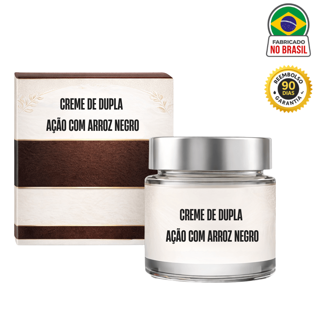 Creme de Dupla Ação com Arroz Negro