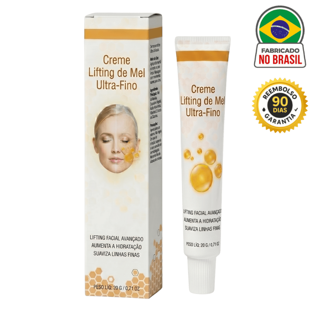 Creme lifting de mel ultrafino
