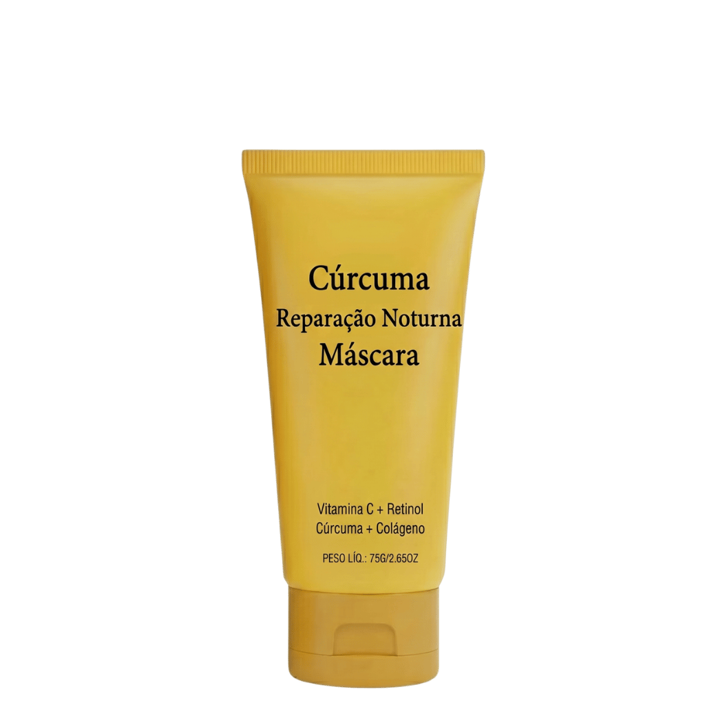 Creme Máscara Facial de Cúrcuma de Luxo