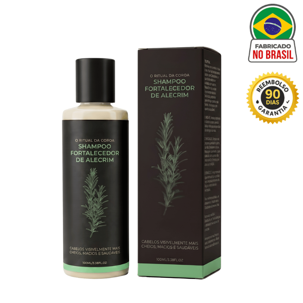 Shampoo capilar premium com alecrim